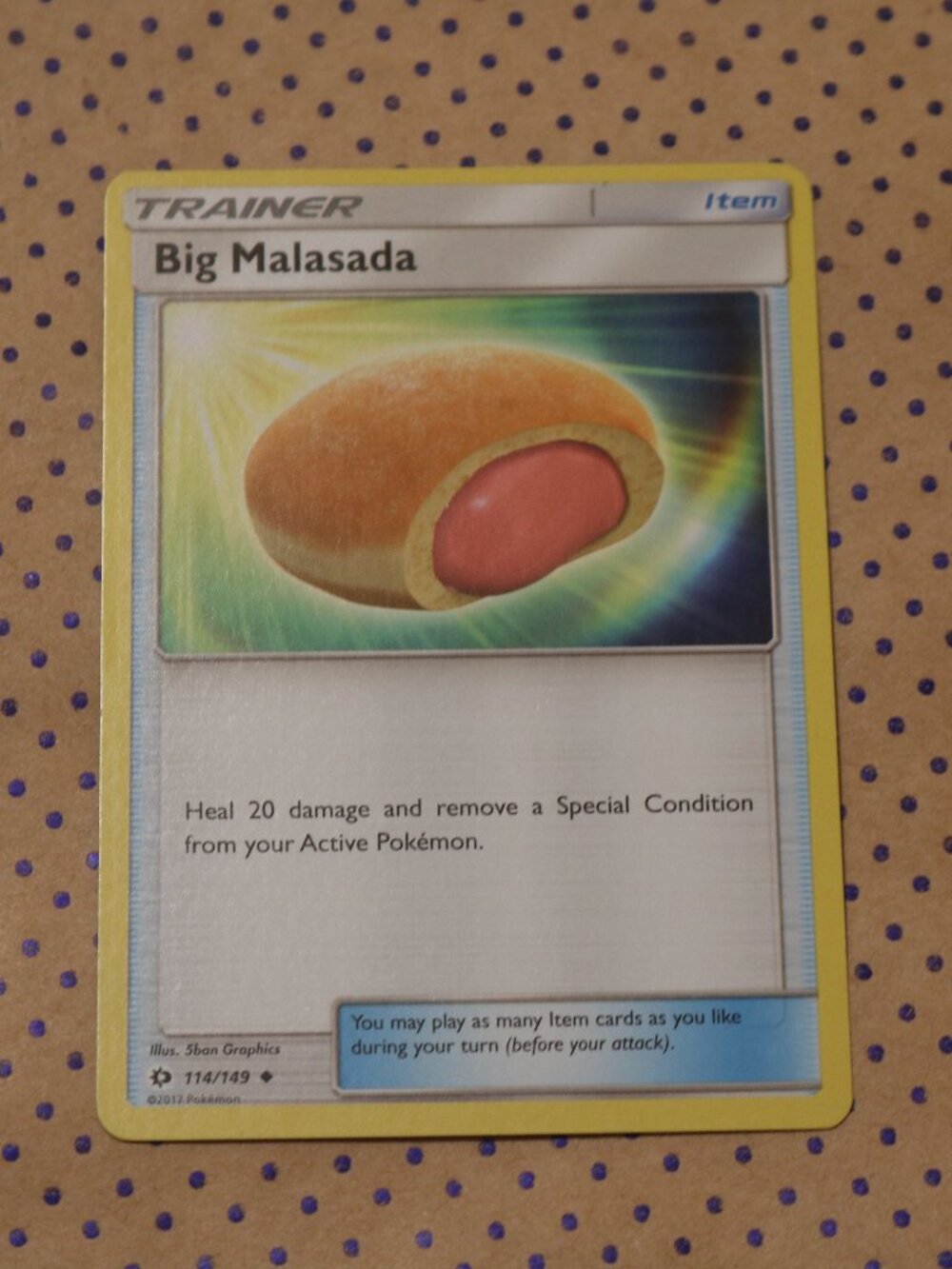 Big Malasada 114/149 Pokemon Card (2017)